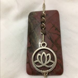 Lotus Jasper pendant