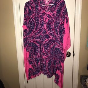 Lilly Pulitzer LINDAMARIE SILK CAFTAN Sz s/m
