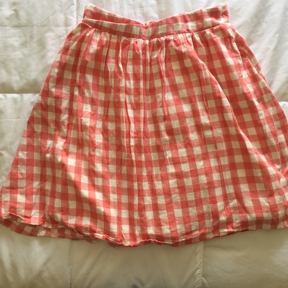 Pink & White Gingham Skirt 🎀