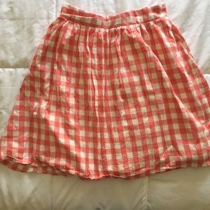 Pink & White Gingham Skirt 🎀
