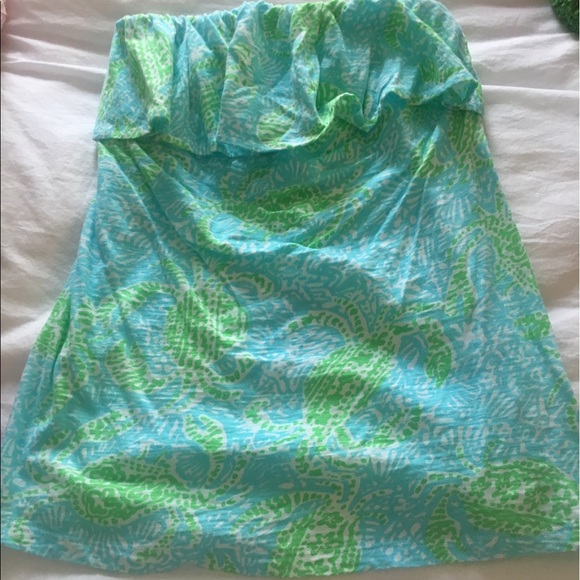 Lilly Pulitzer Strapless Top - Picture 1 of 2