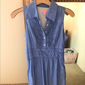 Lilly Pulitzer Chambray Shirtdress