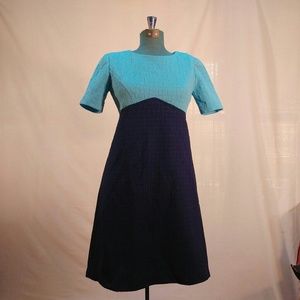 Vintage 1960s handmade color block dress
