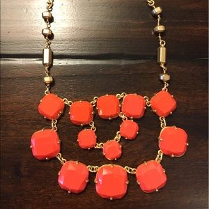 Orange statement necklace