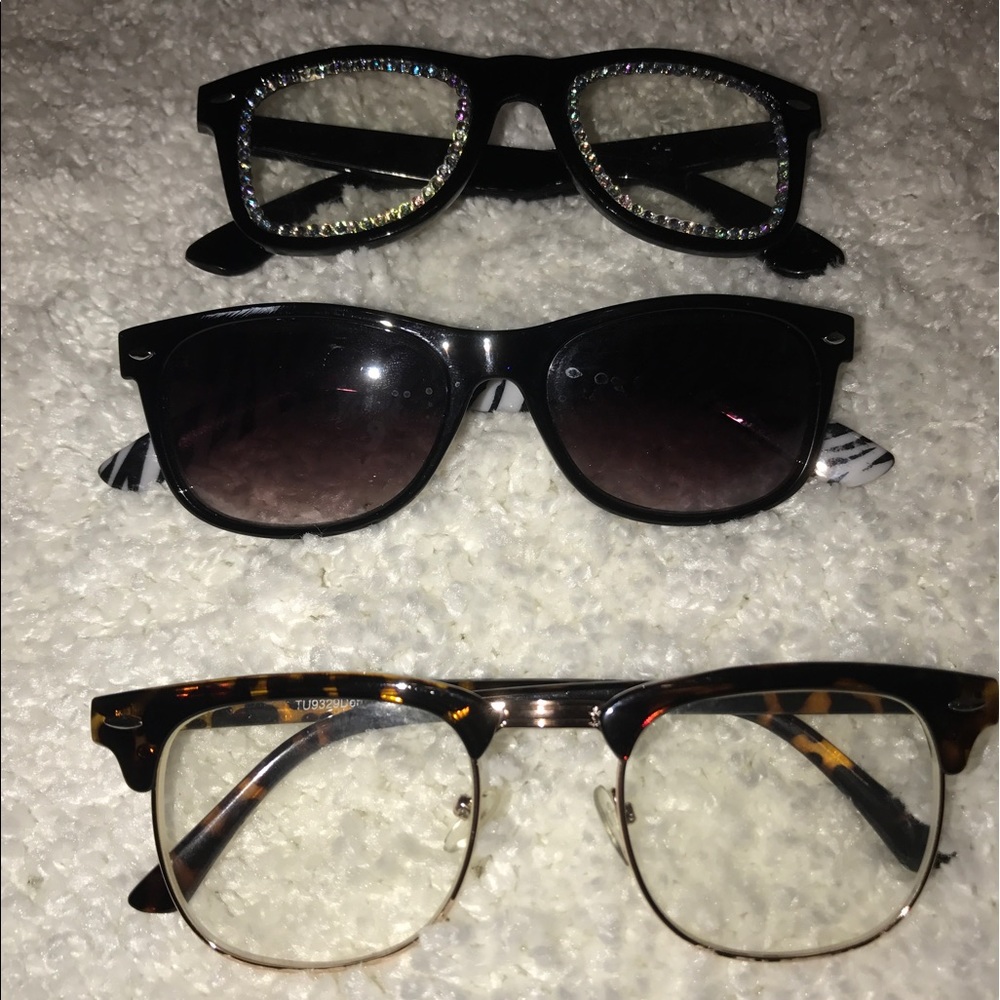 3 pair of glasses