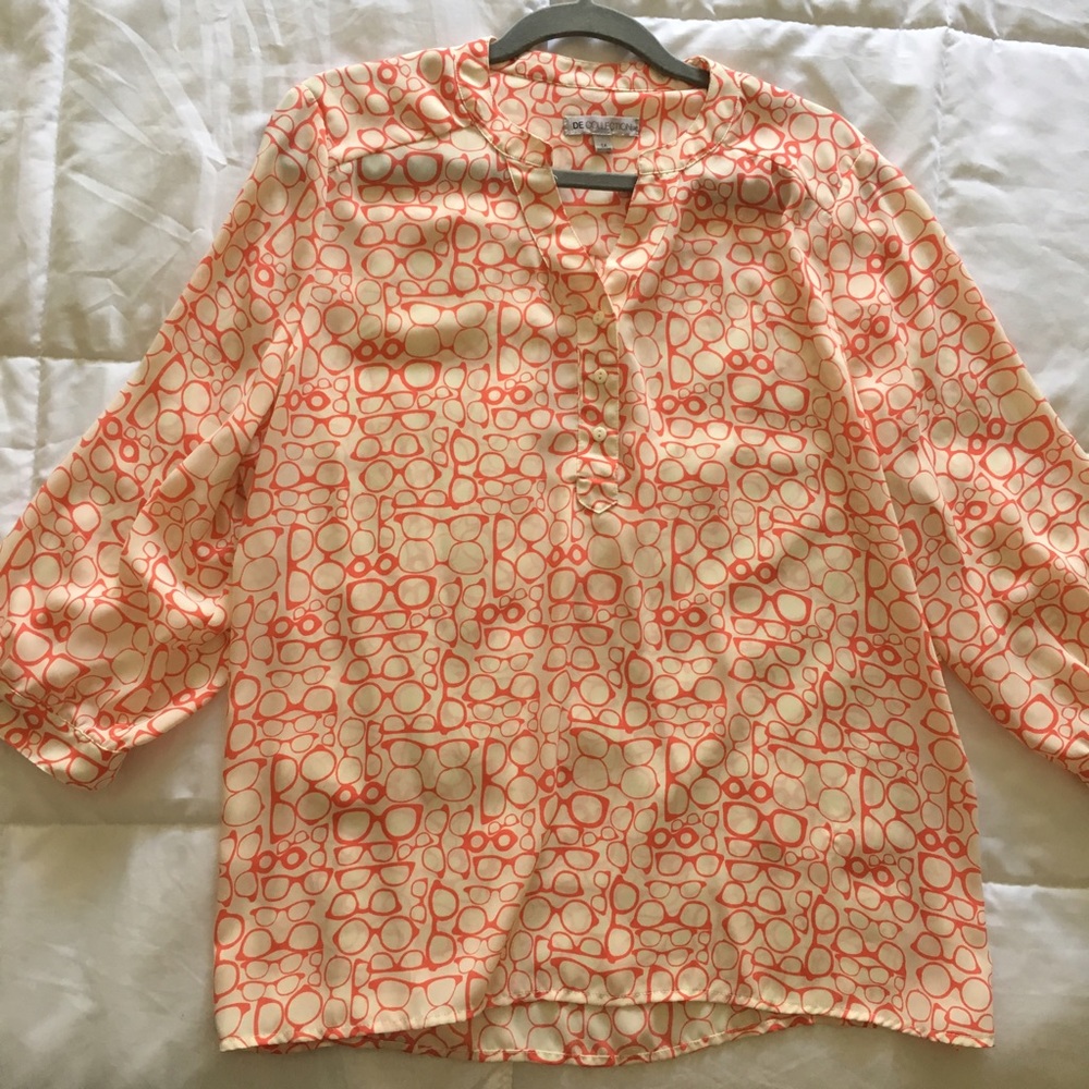 Glasses Printed Blouse 👓