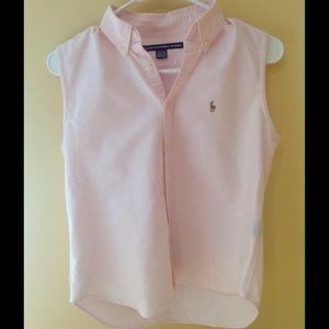 Ralph Lauren Sleeveless Button Down