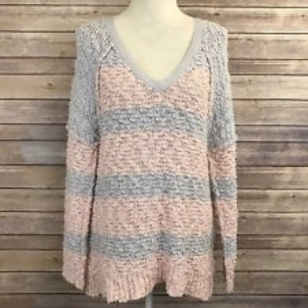 FREE PEOPLE Songbird Stripe Pullover Sweater