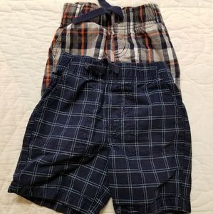 Boys 2T plaid short bundle