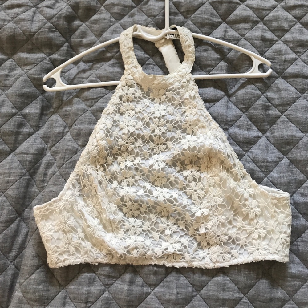 LF crop crochet top