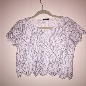 zara lace blouse