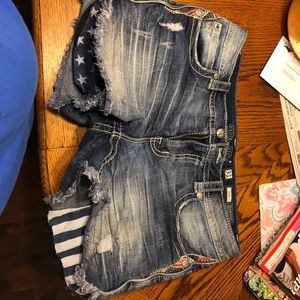 Miss me jeans with American theme pockets 31
