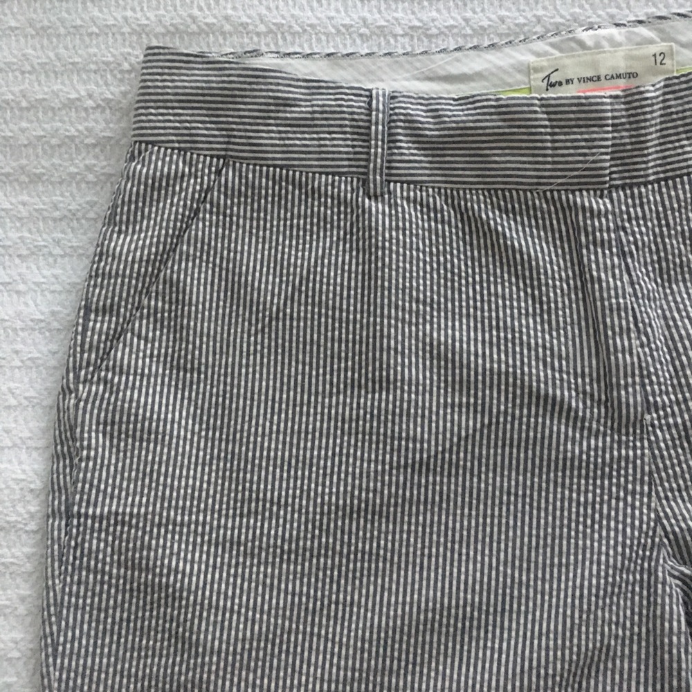 PARTY SALE! Vince Camuto Seersucker Capri Trousers