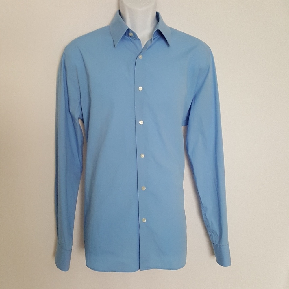 Express Light Blue Longsleeves Mens Shirt Size L