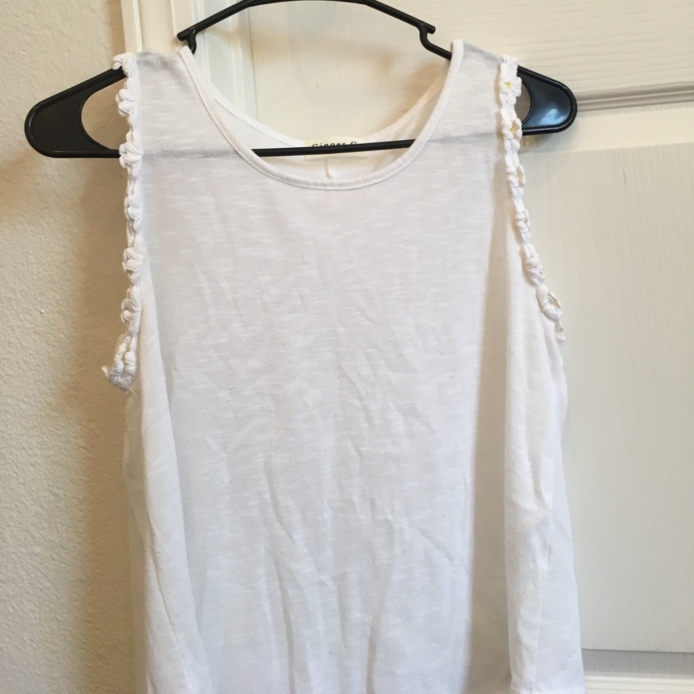 White muscle tee