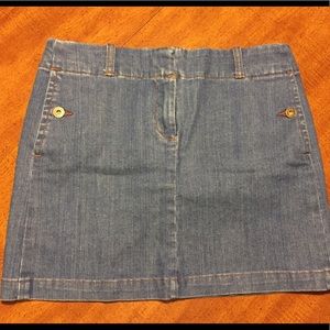 Like New! J. Crew denim mini skirt!