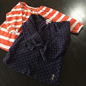 Set of two baby juicy couture velour tops