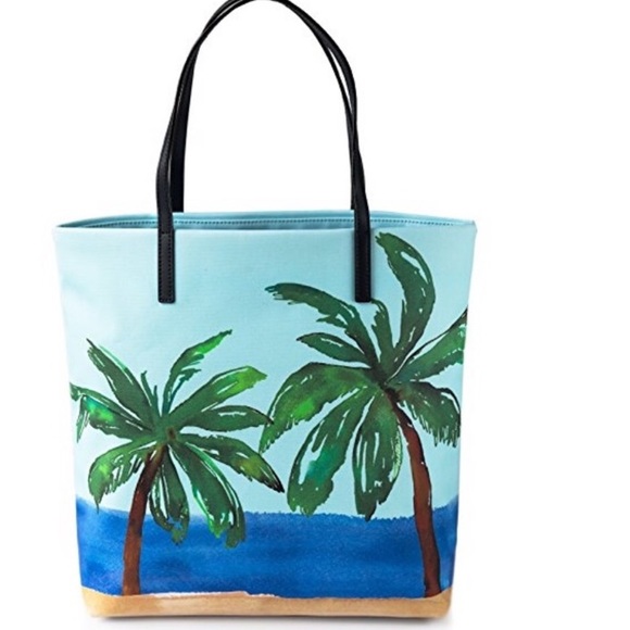 HP ๐ PRICE FRM kate  spade Tropical shopper nwt - Picture 2 of 3