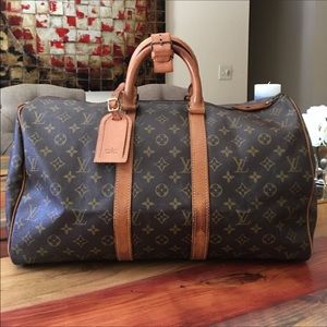 100% Authentic Louis Vuitton Keepall 45