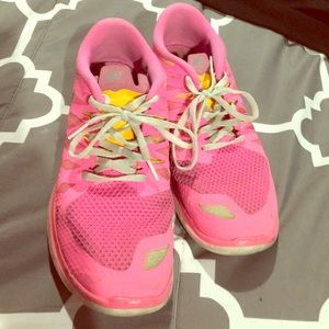 Pink Nike Free 5.0