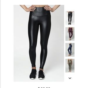 Nwt define your inspiration black shine leggings