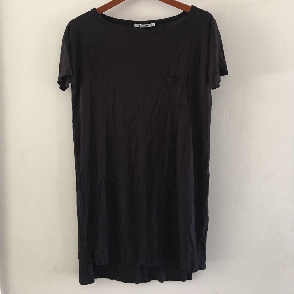 Alexander Wang long black jersey t-shirt / dress