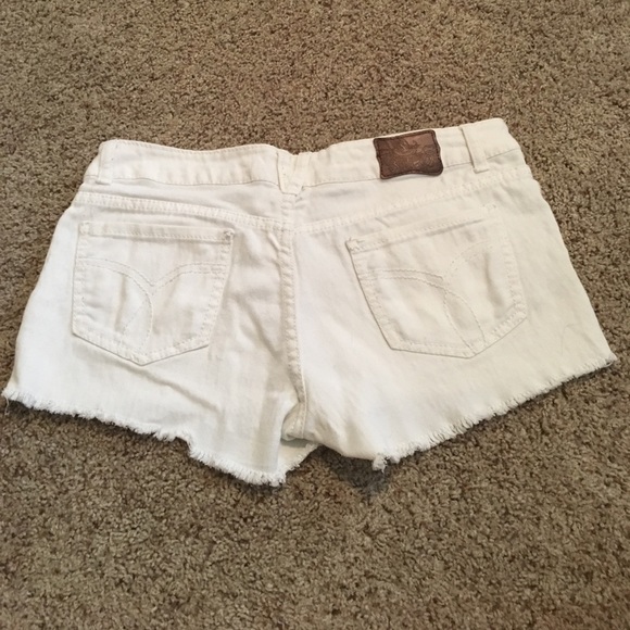 White Jean Shorts - Picture 2 of 3