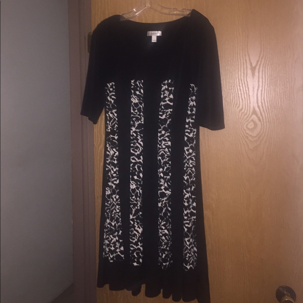 Black cheetah print dress