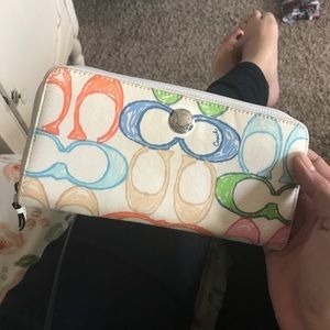 Authentic coach wallet