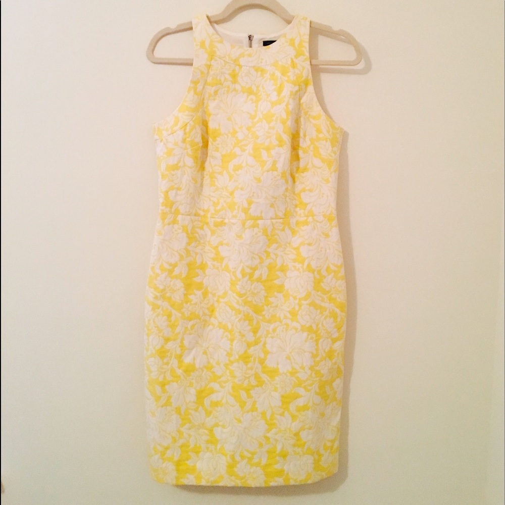 Ann Taylor Floral Jacquard Sheath Dress