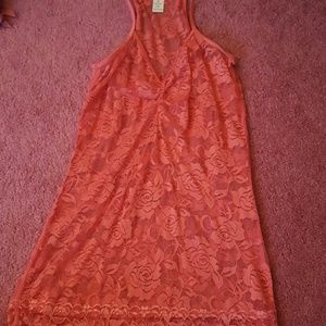 M Pink Lace tank LoveCulture