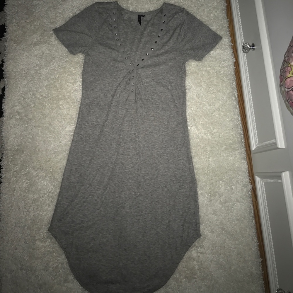 Grey t-shirt dress