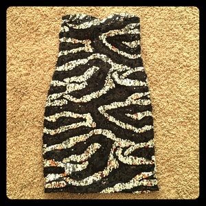 Awesome black and silver sequined dress