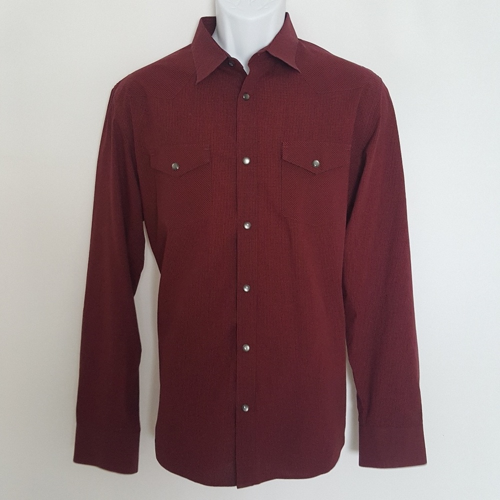 Banana Republic Red/Black Mens Shirt Size M