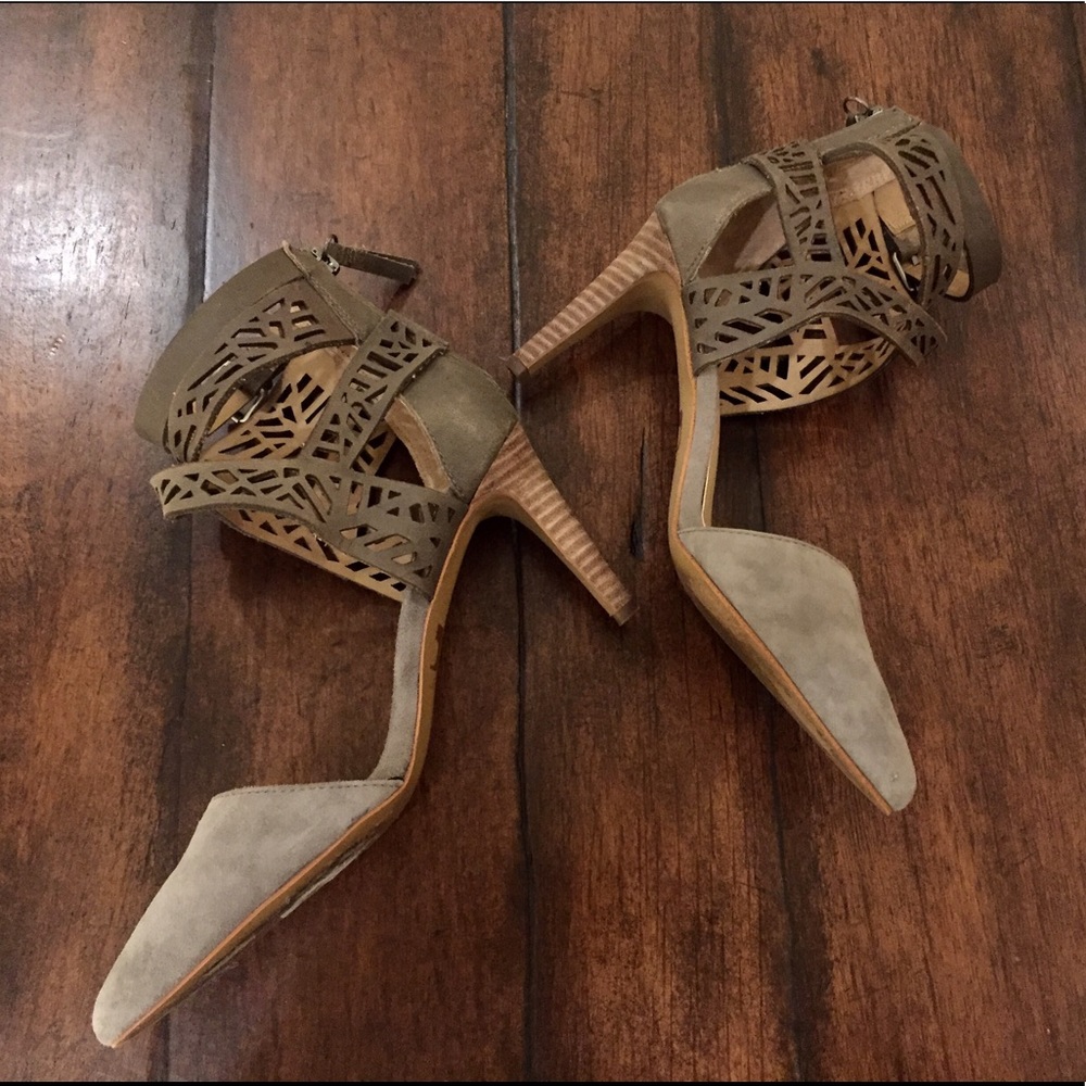 Joe's Grey Suede Heel