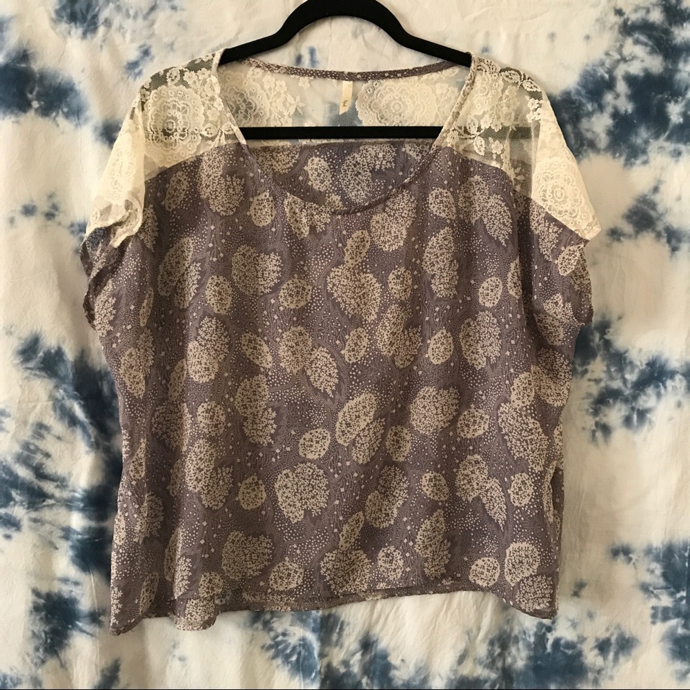 Flowy lace blouse