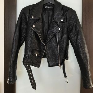 Nasty Gal "Atomic" Vegan Leather Jacket (S)