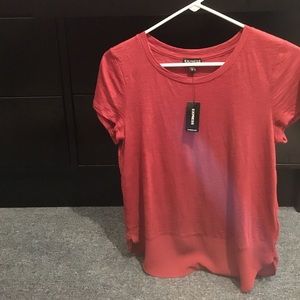 rusty red short sleeve