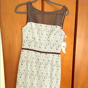 Black and white floral dress