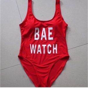 New With Tags one piece bathing suit Red