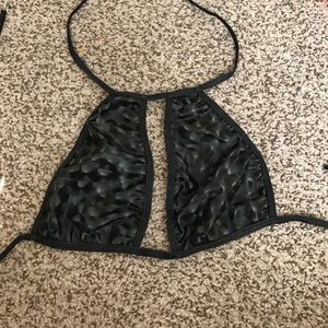 Oceanmoon black rave top