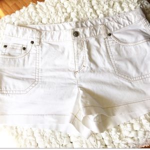 Athleta shorts, white, NWOT, 14