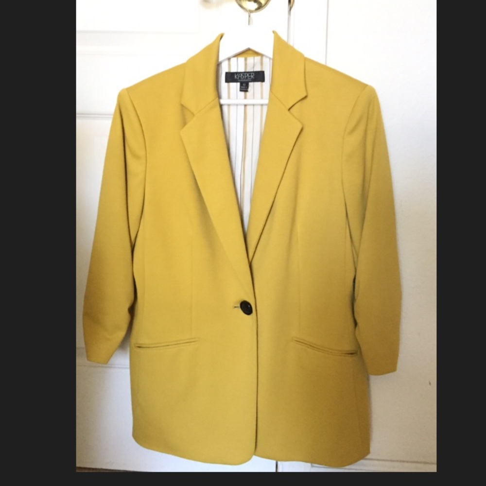 Kasper Yellow Mustard Blazer