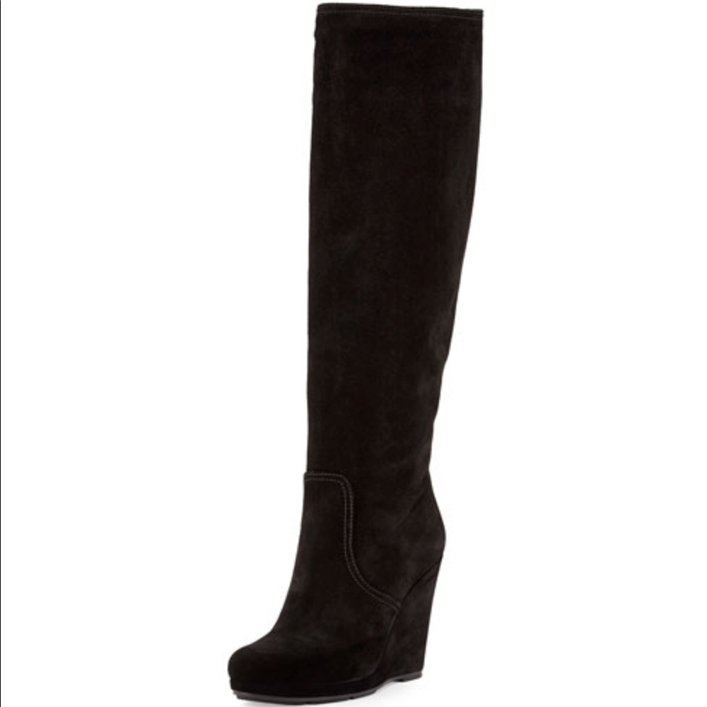 Prada Suede Wedge Boot - Picture 2 of 6