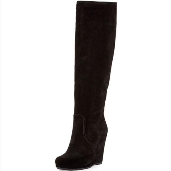 Prada Suede Wedge Boot - Picture 2 of 6