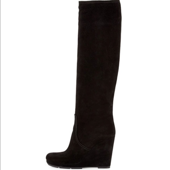 Prada Suede Wedge Boot - Picture 3 of 6