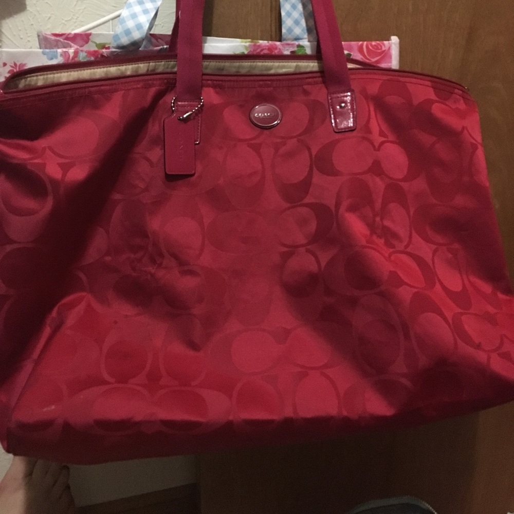 Coach travel bag.