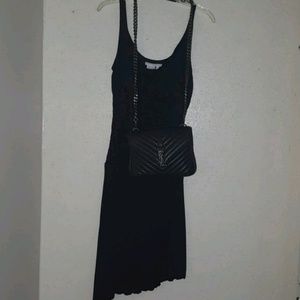 BCBG TO THE MAX SEXY GATHER WAIST SLINKY DRESS