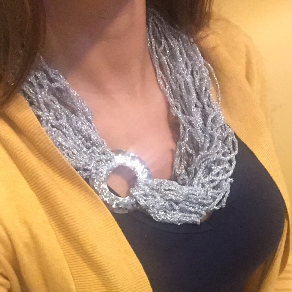 Silver scarf