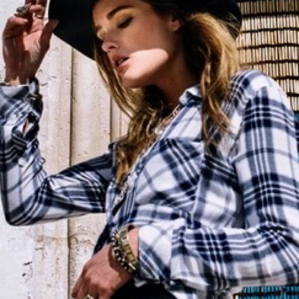 Rails Blue Plaid Shirt